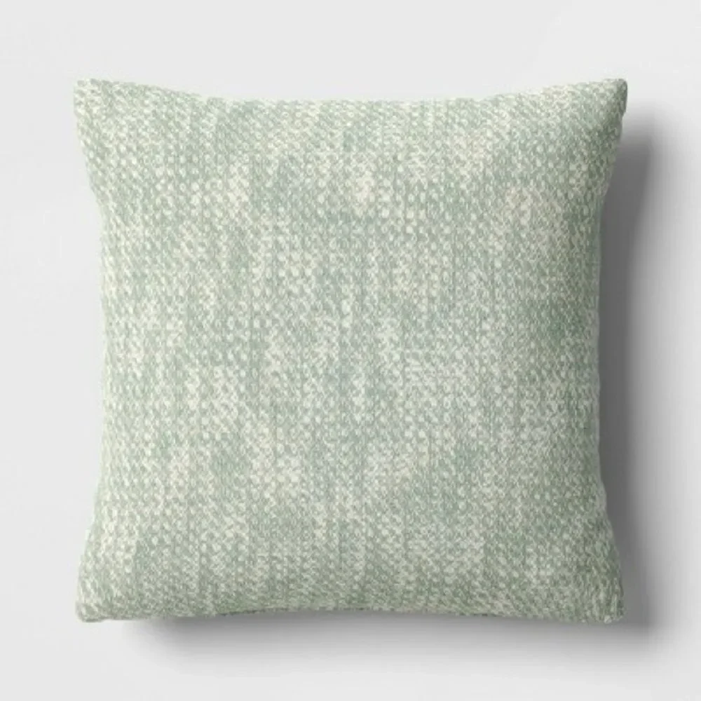 2X Throw Pillows Sage Green/cream Couch Toss